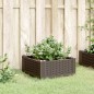 vidaXL Pflanzkasten mit Erdspießen Braun 42,5x42,5x28,5 cm PP vidaXL Pflanzkasten mit Erdspießen Braun 42,5x42,5x28,5 cm PP