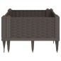 vidaXL Pflanzkasten mit Erdspießen Braun 42,5x42,5x28,5 cm PP vidaXL Pflanzkasten mit Erdspießen Braun 42,5x42,5x28,5 cm PP