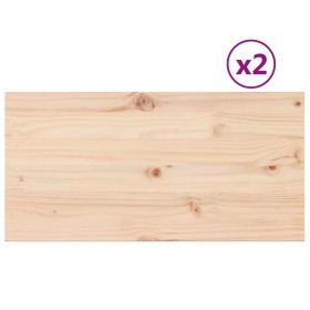 vidaXL Tischplatten 2 Stk. 90x45x2,5 cm Rechteckig Massivholz Kiefer