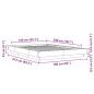 vidaXL Bettgestell Betongrau 140x200 cm Holzwerkstoff vidaXL Bettgestell Betongrau 140x200 cm Holzwerkstoff