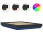 vidaXL Bettgestell mit LED Schwarz 140x190 cm Holzwerkstoff vidaXL Bettgestell mit LED Schwarz 140x190 cm Holzwerkstoff
