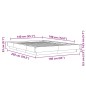 vidaXL Bettgestell Braun Eichen-Optik 140x190 cm Holzwerkstoff vidaXL Bettgestell Braun Eichen-Optik 140x190 cm Holzwerkstoff