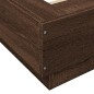vidaXL Bettgestell mit LED Braun Eichen-Optik 120x190 cm Holzwerkstoff vidaXL Bettgestell mit LED Braun Eichen-Optik 120x190 cm Holzwerkstoff
