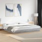 vidaXL Bettgestell Grau Sonoma 180x200 cm Holzwerkstoff vidaXL Bettgestell Grau Sonoma 180x200 cm Holzwerkstoff