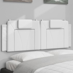 vidaXL Kopfteil-Kissen Weiß 140 cm Kunstleder