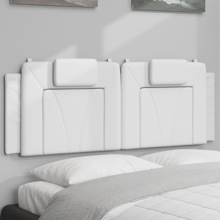 vidaXL Kopfteil-Kissen Weiß 140 cm Kunstleder