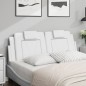 vidaXL Kopfteil-Kissen Weiß 140 cm Kunstleder vidaXL Kopfteil-Kissen Weiß 140 cm Kunstleder
