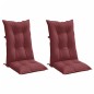 vidaXL Hochlehner-Auflagen 2 Stk. Melange Weinrot 120x50x7 cm Stoff vidaXL Hochlehner-Auflagen 2 Stk. Melange Weinrot 120x50x7 cm Stoff