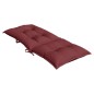 vidaXL Hochlehner-Auflagen 2 Stk. Melange Weinrot 120x50x7 cm Stoff vidaXL Hochlehner-Auflagen 2 Stk. Melange Weinrot 120x50x7 cm Stoff