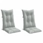 vidaXL Hochlehner-Auflagen 2 Stk. Melange Hellgrau 120x50x7 cm Stoff vidaXL Hochlehner-Auflagen 2 Stk. Melange Hellgrau 120x50x7 cm Stoff
