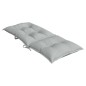 vidaXL Hochlehner-Auflagen 2 Stk. Melange Hellgrau 120x50x7 cm Stoff vidaXL Hochlehner-Auflagen 2 Stk. Melange Hellgrau 120x50x7 cm Stoff