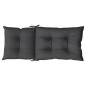 vidaXL Hochlehner-Auflagen 4 Stk. Melange Anthrazit 120x50x7 cm Stoff vidaXL Hochlehner-Auflagen 4 Stk. Melange Anthrazit 120x50x7 cm Stoff