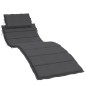 vidaXL Sonnenliegen-Auflage Melange Anthrazit 186x58x3 cm Stoff vidaXL Sonnenliegen-Auflage Melange Anthrazit 186x58x3 cm Stoff