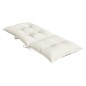 vidaXL Hochlehner-Auflagen 2 Stk. Melange Creme 120x50x7 cm Stoff vidaXL Hochlehner-Auflagen 2 Stk. Melange Creme 120x50x7 cm Stoff