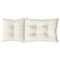 vidaXL Hochlehner-Auflagen 2 Stk. Melange Creme 120x50x7 cm Stoff vidaXL Hochlehner-Auflagen 2 Stk. Melange Creme 120x50x7 cm Stoff