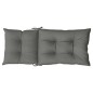 vidaXL Hochlehner-Auflagen 4 Stk. Melange Dunkelgrau 120x50x7 cm Stoff vidaXL Hochlehner-Auflagen 4 Stk. Melange Dunkelgrau 120x50x7 cm Stoff