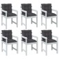 vidaXL Niedriglehner-Auflagen 6 Stk Melange Anthrazit 100x50x7cm Stoff vidaXL Niedriglehner-Auflagen 6 Stk Melange Anthrazit 100x50x7cm Stoff