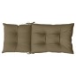 vidaXL Hochlehner-Auflagen 4 Stk. Melange Taupe 120x50x7 cm Stoff vidaXL Hochlehner-Auflagen 4 Stk. Melange Taupe 120x50x7 cm Stoff