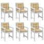 vidaXL Niedriglehner-Auflagen 6 Stk. Melange Beige 100x50x7 cm Stoff vidaXL Niedriglehner-Auflagen 6 Stk. Melange Beige 100x50x7 cm Stoff