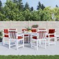 vidaXL Niedriglehner-Auflagen 6 Stk. Melange Rot 100x50x7 cm Stoff vidaXL Niedriglehner-Auflagen 6 Stk. Melange Rot 100x50x7 cm Stoff