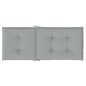 vidaXL Hochlehner-Auflagen 6 Stk. Melange Hellgrau 120x50x4 cm Stoff vidaXL Hochlehner-Auflagen 6 Stk. Melange Hellgrau 120x50x4 cm Stoff