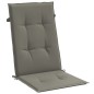 vidaXL Hochlehner-Auflagen 4 Stk. Melange Dunkelgrau 120x50x4 cm Stoff vidaXL Hochlehner-Auflagen 4 Stk. Melange Dunkelgrau 120x50x4 cm Stoff
