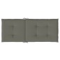 vidaXL Hochlehner-Auflagen 4 Stk. Melange Dunkelgrau 120x50x4 cm Stoff vidaXL Hochlehner-Auflagen 4 Stk. Melange Dunkelgrau 120x50x4 cm Stoff