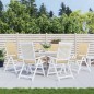 vidaXL Hochlehner-Auflagen 6 Stk. Melange Beige 120x50x4 cm Stoff vidaXL Hochlehner-Auflagen 6 Stk. Melange Beige 120x50x4 cm Stoff