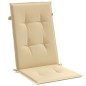 vidaXL Hochlehner-Auflagen 6 Stk. Melange Beige 120x50x4 cm Stoff vidaXL Hochlehner-Auflagen 6 Stk. Melange Beige 120x50x4 cm Stoff