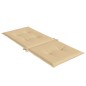 vidaXL Hochlehner-Auflagen 6 Stk. Melange Beige 120x50x4 cm Stoff vidaXL Hochlehner-Auflagen 6 Stk. Melange Beige 120x50x4 cm Stoff