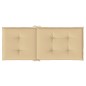 vidaXL Hochlehner-Auflagen 6 Stk. Melange Beige 120x50x4 cm Stoff vidaXL Hochlehner-Auflagen 6 Stk. Melange Beige 120x50x4 cm Stoff
