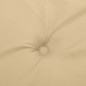 vidaXL Hochlehner-Auflagen 6 Stk. Melange Beige 120x50x4 cm Stoff vidaXL Hochlehner-Auflagen 6 Stk. Melange Beige 120x50x4 cm Stoff