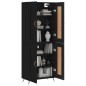 Highboard Schwarz 69,5x34x180 cm Holzwerkstoff Highboard Schwarz 69,5x34x180 cm Holzwerkstoff