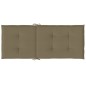 vidaXL Hochlehner-Auflagen 4 Stk. Melange Taupe 120x50x4 cm Stoff vidaXL Hochlehner-Auflagen 4 Stk. Melange Taupe 120x50x4 cm Stoff