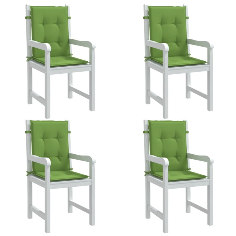 vidaXL Niedriglehner-Auflagen 4 Stk. Melange Grün 100x50x4 cm Stoff vidaXL Niedriglehner-Auflagen 4 Stk. Melange Grün 100x50x4 cm Stoff