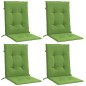 vidaXL Niedriglehner-Auflagen 4 Stk. Melange Grün 100x50x4 cm Stoff vidaXL Niedriglehner-Auflagen 4 Stk. Melange Grün 100x50x4 cm Stoff