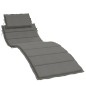 vidaXL Sonnenliegen-Auflage Melange Dunkelgrau 186x58x3 cm Stoff vidaXL Sonnenliegen-Auflage Melange Dunkelgrau 186x58x3 cm Stoff