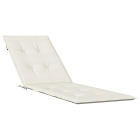 vidaXL Liegestuhl-Auflage Melange Creme (75+105)x50x3 cm Stoff