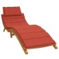 vidaXL Sonnenliegen-Auflage Melange Rot 186x58x3 cm Stoff vidaXL Sonnenliegen-Auflage Melange Rot 186x58x3 cm Stoff