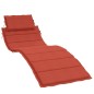 vidaXL Sonnenliegen-Auflage Melange Rot 186x58x3 cm Stoff vidaXL Sonnenliegen-Auflage Melange Rot 186x58x3 cm Stoff