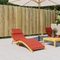 vidaXL Sonnenliegen-Auflage Melange Rot 186x58x3 cm Stoff vidaXL Sonnenliegen-Auflage Melange Rot 186x58x3 cm Stoff