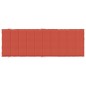 vidaXL Sonnenliegen-Auflage Melange Rot 186x58x3 cm Stoff vidaXL Sonnenliegen-Auflage Melange Rot 186x58x3 cm Stoff