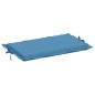 vidaXL Sonnenliegen-Auflage Melange Blau 186x58x3 cm Stoff vidaXL Sonnenliegen-Auflage Melange Blau 186x58x3 cm Stoff