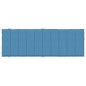 vidaXL Sonnenliegen-Auflage Melange Blau 186x58x3 cm Stoff vidaXL Sonnenliegen-Auflage Melange Blau 186x58x3 cm Stoff
