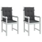vidaXL Niedriglehner-Auflagen 2 Stk Melange Anthrazit 100x50x4cm Stoff vidaXL Niedriglehner-Auflagen 2 Stk Melange Anthrazit 100x50x4cm Stoff