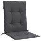 vidaXL Niedriglehner-Auflagen 2 Stk Melange Anthrazit 100x50x4cm Stoff vidaXL Niedriglehner-Auflagen 2 Stk Melange Anthrazit 100x50x4cm Stoff