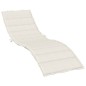 vidaXL Sonnenliegen-Auflage Melange Creme 200x60x4 cm Stoff vidaXL Sonnenliegen-Auflage Melange Creme 200x60x4 cm Stoff