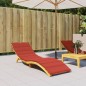 vidaXL Sonnenliegen-Auflage Melange Rot 200x70x4 cm Stoff vidaXL Sonnenliegen-Auflage Melange Rot 200x70x4 cm Stoff