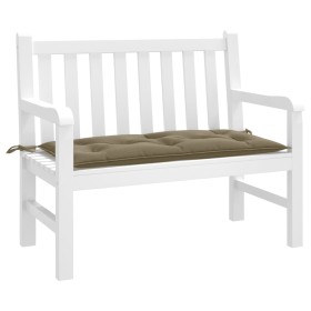 vidaXL Gartenbank-Auflage Melange Taupe 100x50x7 cm Stoff