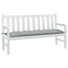 vidaXL Gartenbank-Auflage Melange Hellgrau 150x50x7 cm Stoff